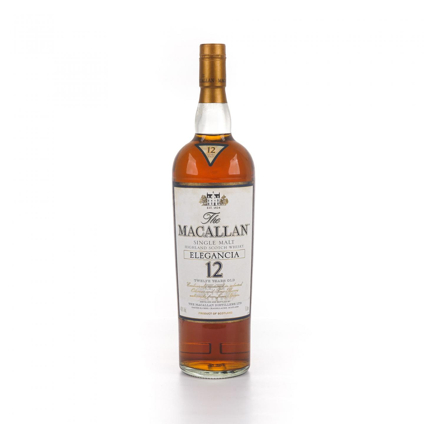 Macallan 麦卡伦 12年 草写 Elegancia 1升装