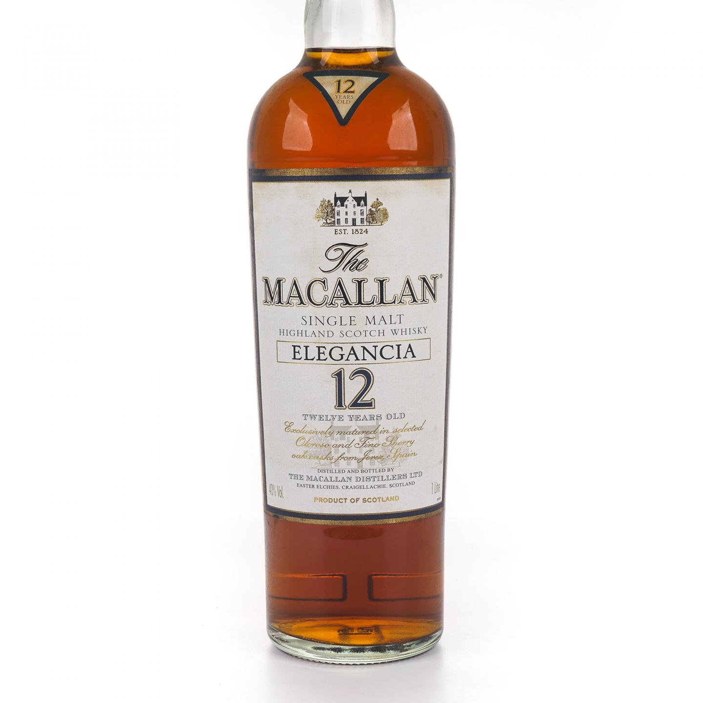 Macallan 麦卡伦 12年 草写 Elegancia 1升装