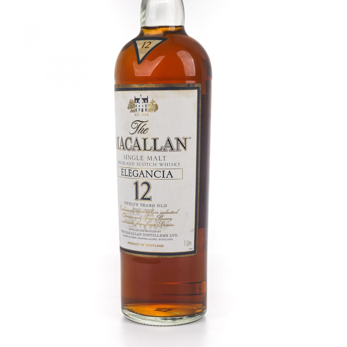 Macallan 麦卡伦 12年 草写 Elegancia 1升装
