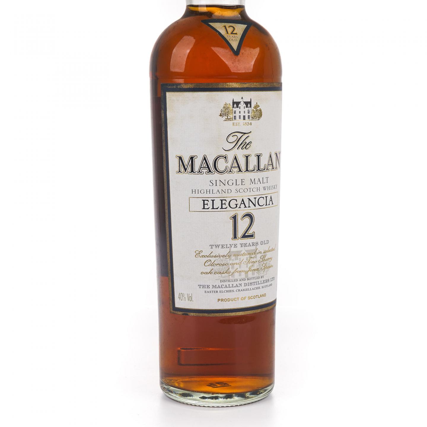 Macallan 麦卡伦 12年 草写 Elegancia 1升装