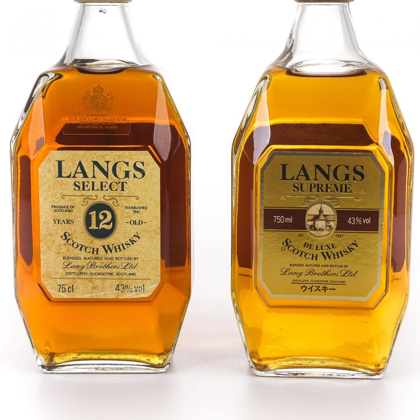 Langs Select 12年/Langs Supreme 调和威士忌 2瓶组*750ml