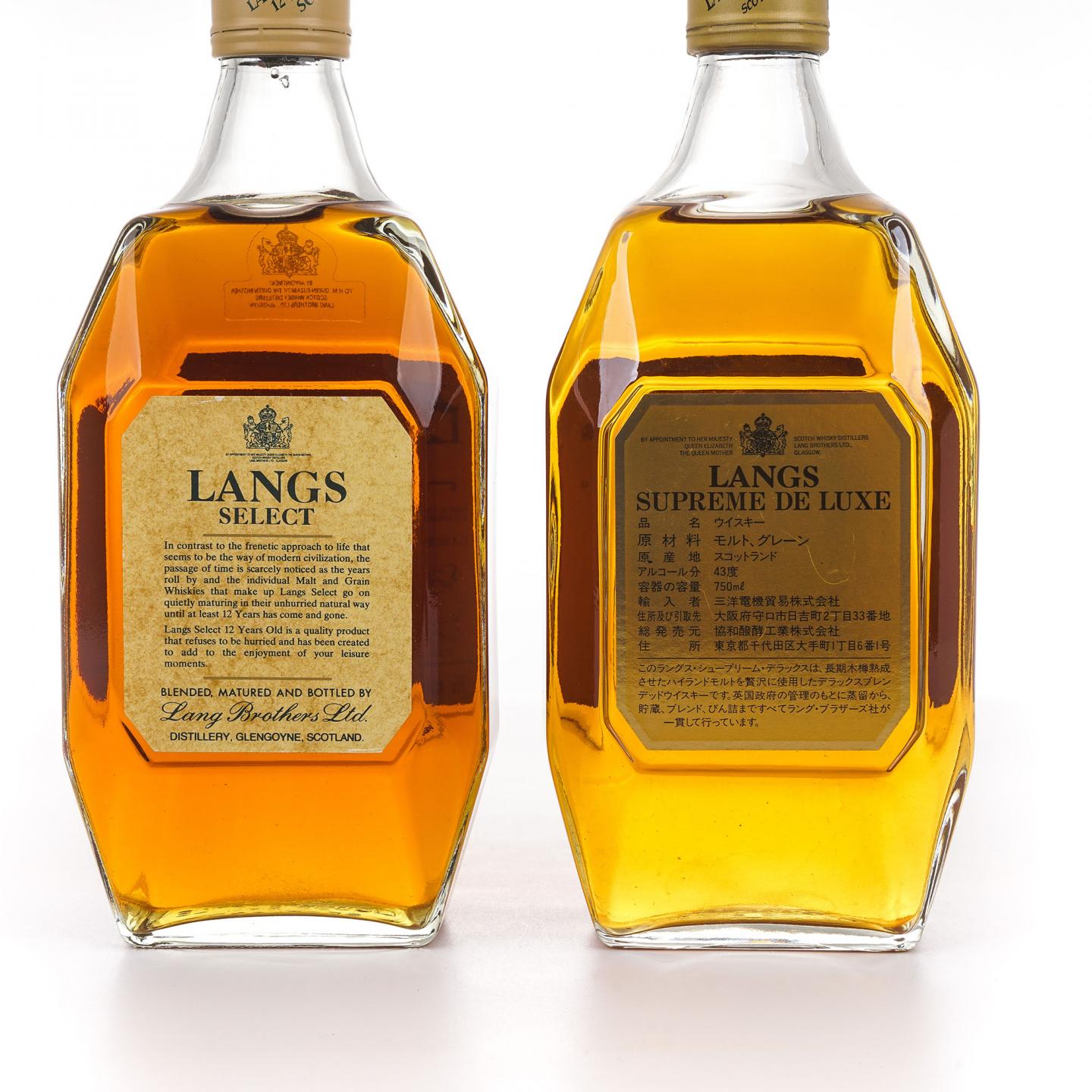 Langs Select 12年/Langs Supreme 调和威士忌 2瓶组*750ml