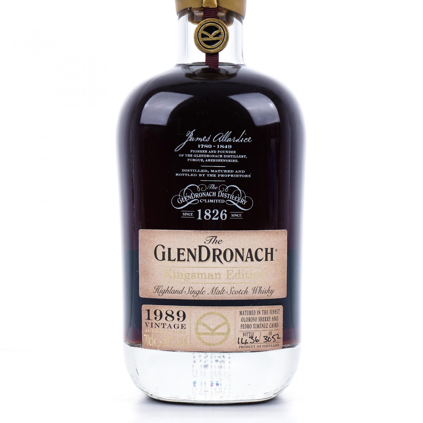 Glendronach 格兰多纳 29年 1989 王牌特工限量版 行货 700ml