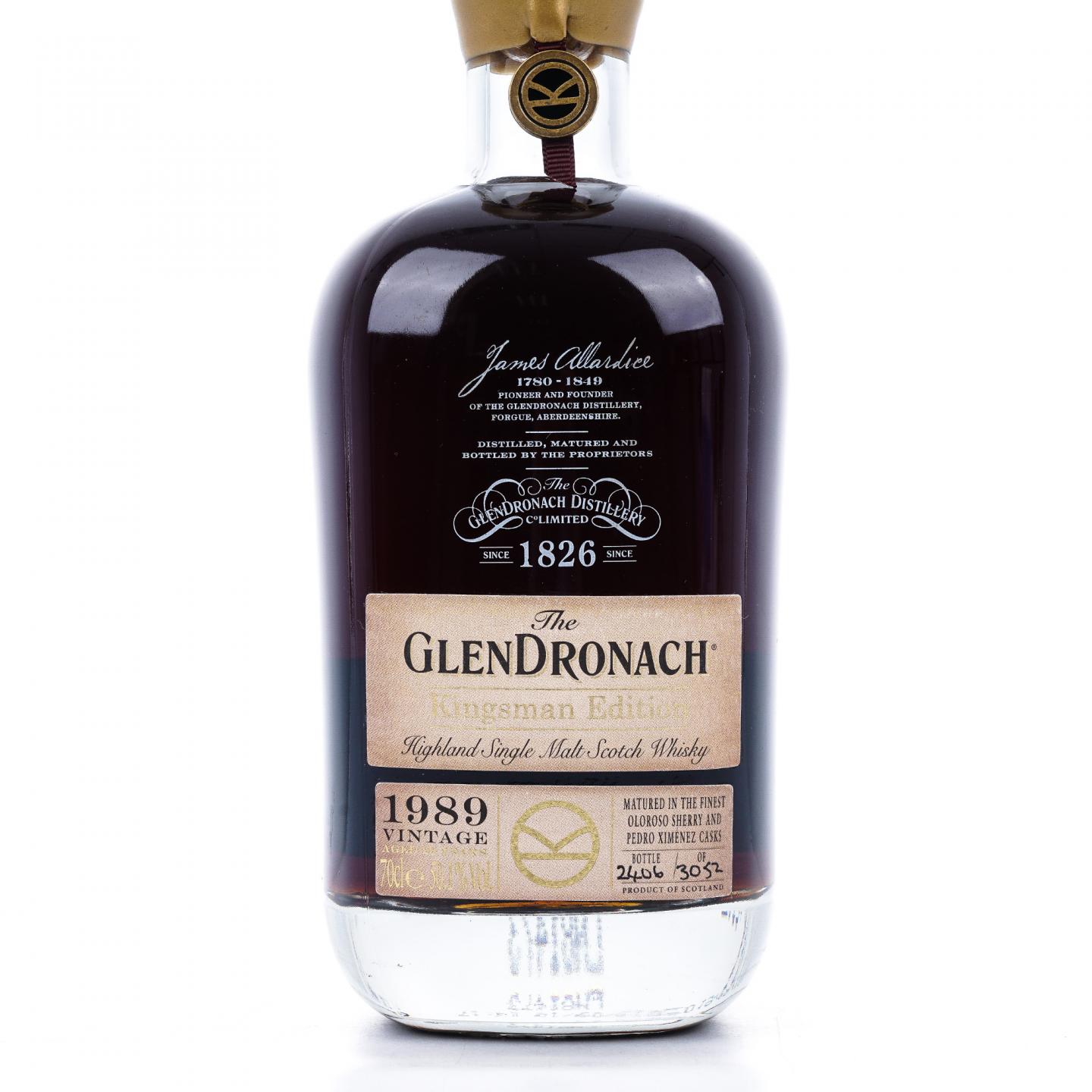 Glendronach 格兰多纳 29年 1989 王牌特工限量版 行货 50.1%