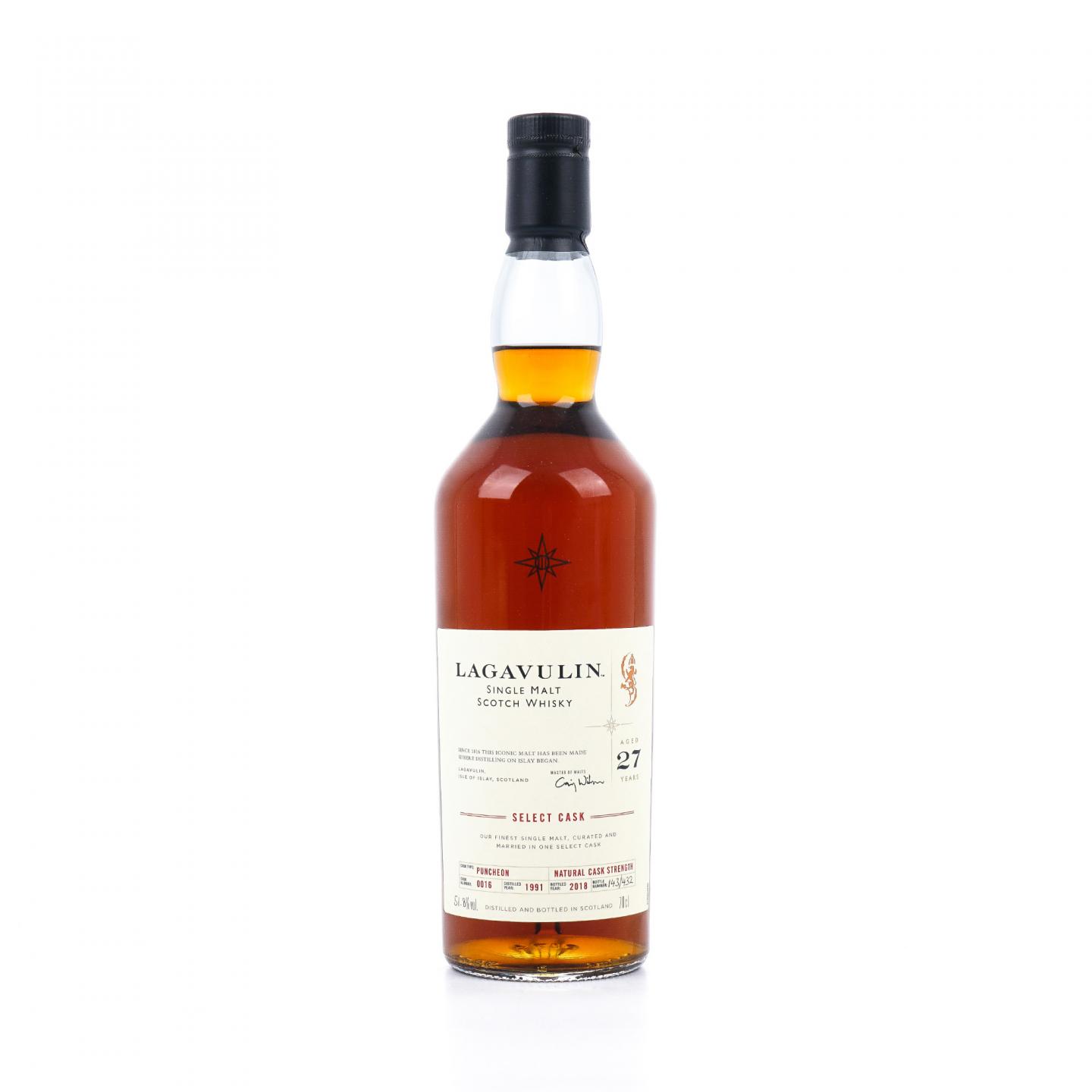 Lagavulin 乐加维林 27年 1991-2018 星星标 COD 700ml