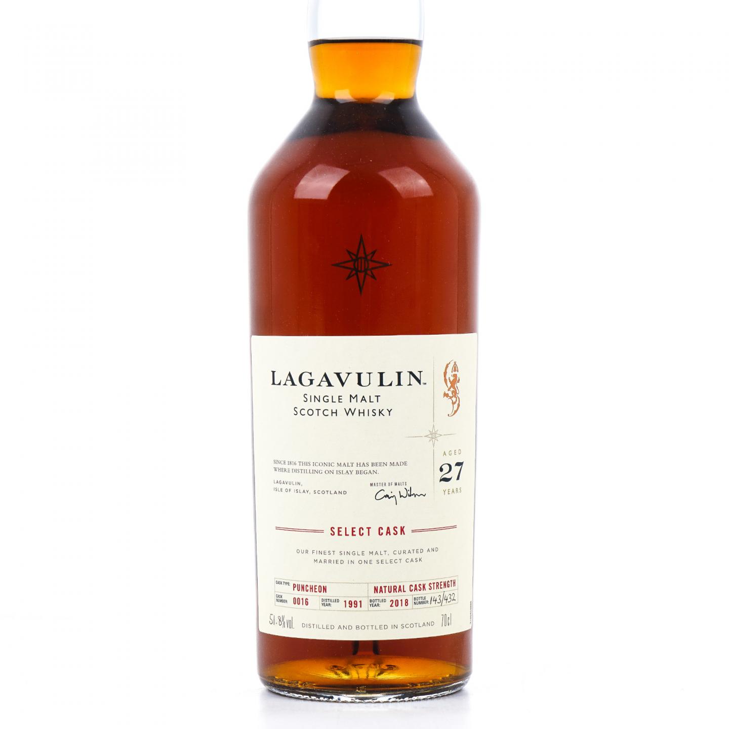 Lagavulin 乐加维林 27年 1991-2018 星星标 COD 700ml