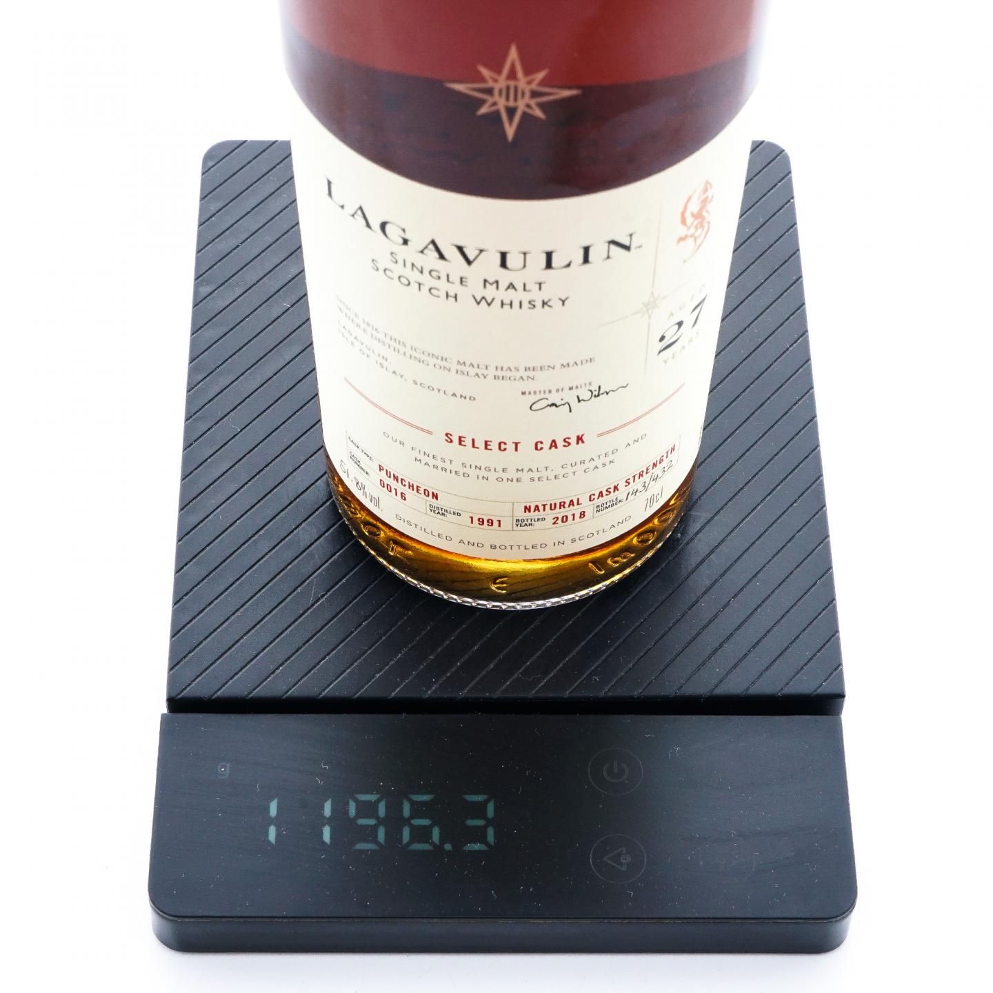 Lagavulin 乐加维林 27年 1991-2018 星星标 COD 700ml