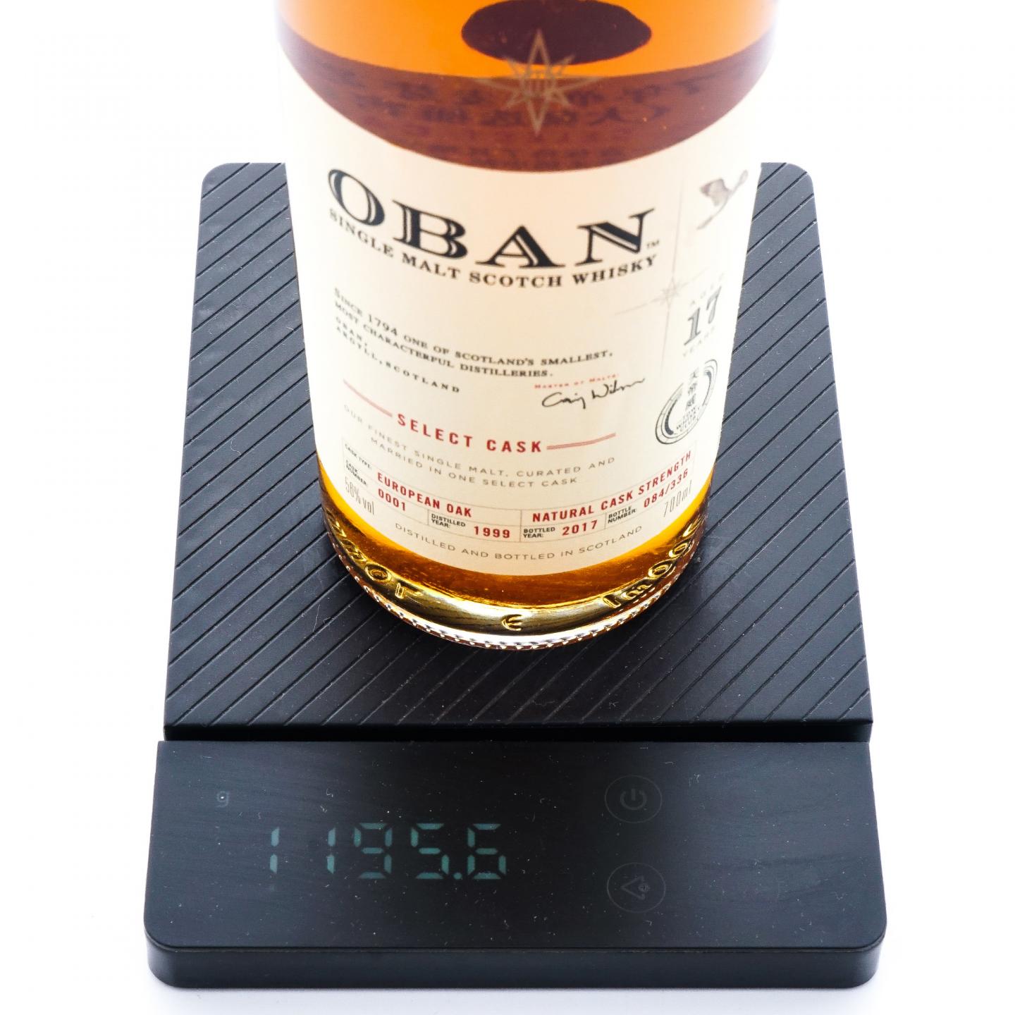 Oban 欧本 17年 1999-2017 星星标 大师选桶 行货 非原盒