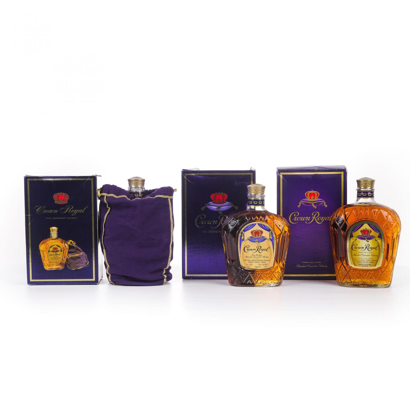 Crown Royal 加拿大调和威士忌 750ml/1000ml 3支组