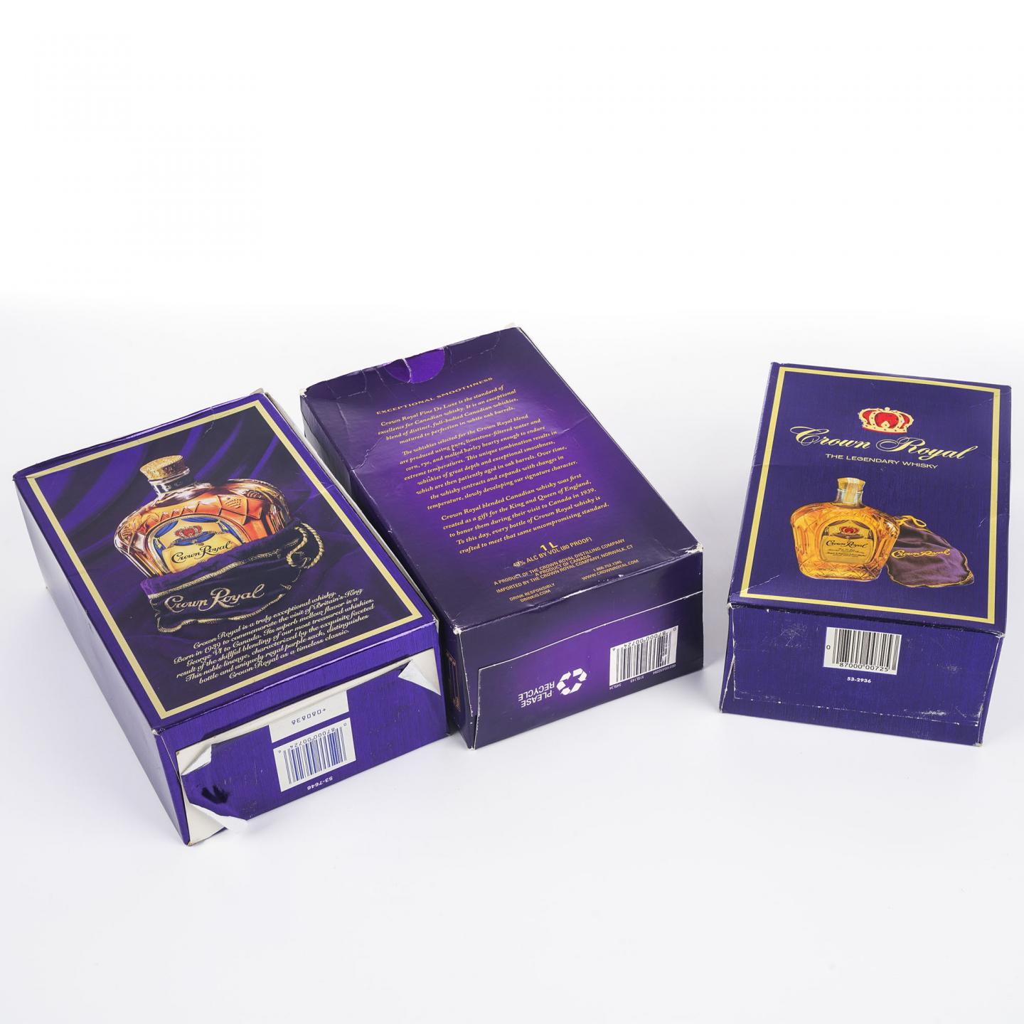 Crown Royal 加拿大调和威士忌 750ml/1000ml 3支组