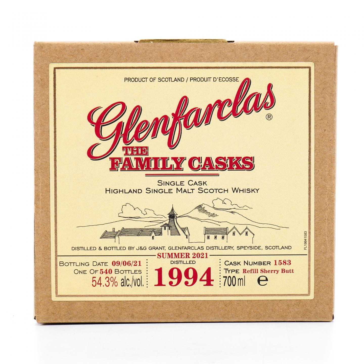 Glenfarclas 格兰花格 1994-2021 家族桶#1583