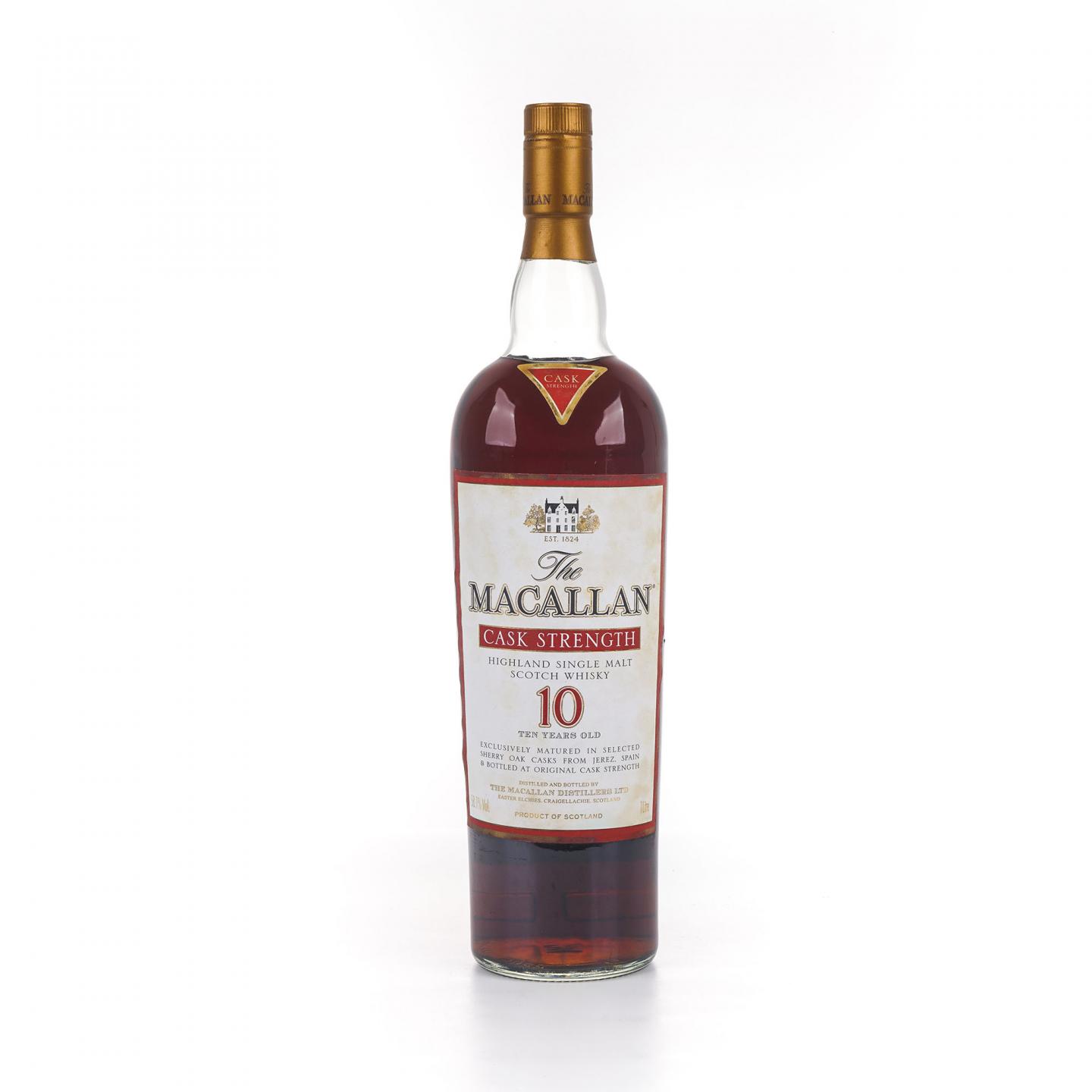 Macallan 麦卡伦 10年 桶强 1升装 58.1%vol. 非原盒