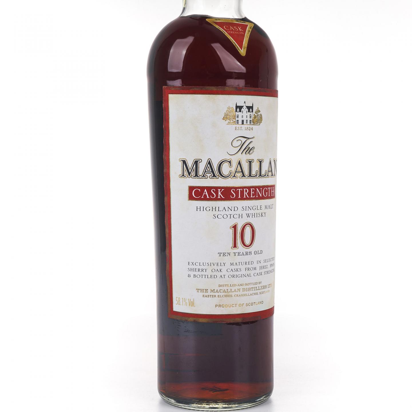 Macallan 麦卡伦 10年 桶强 1升装 58.1%vol. 非原盒