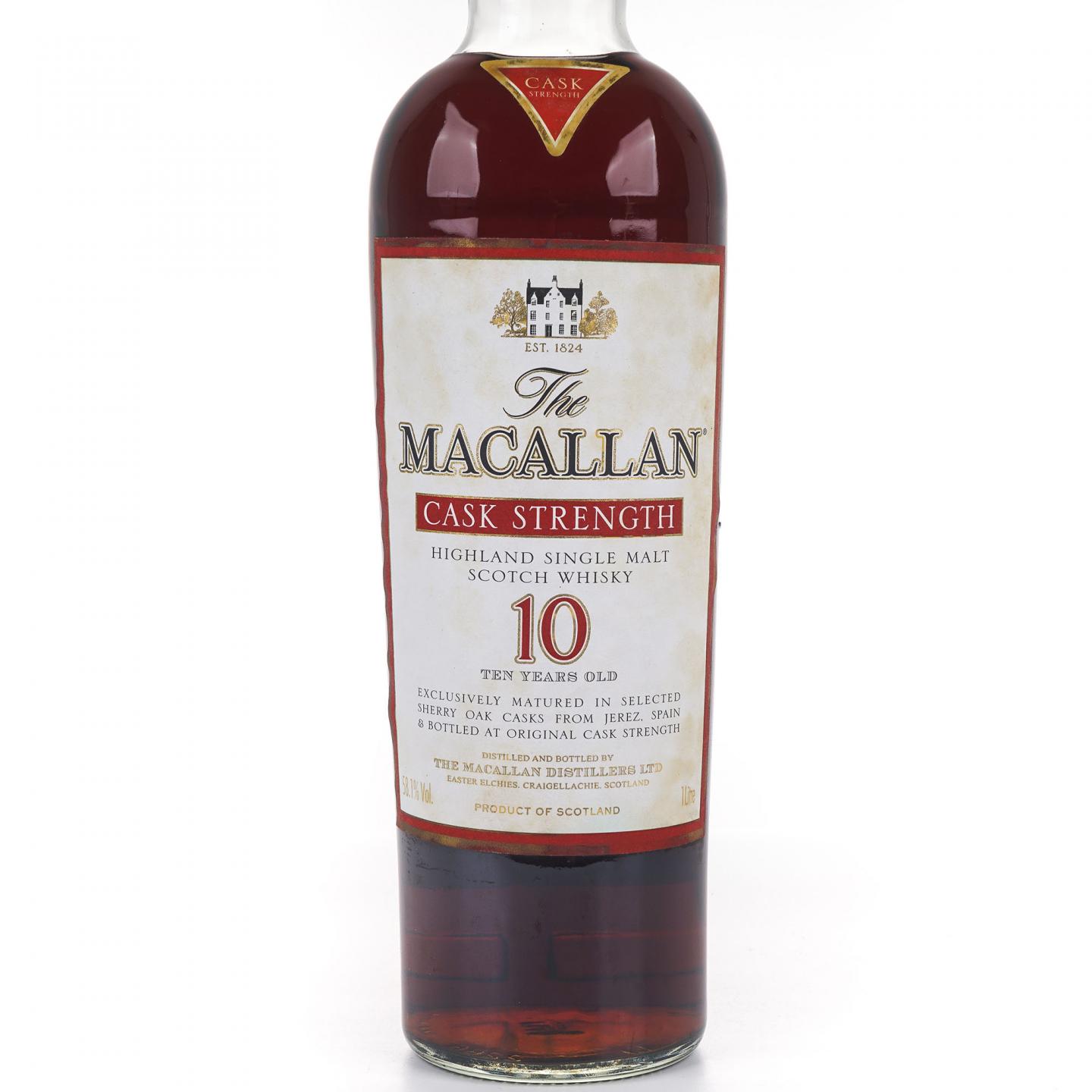 Macallan 麦卡伦 10年 桶强 1升装 58.1%vol. 非原盒
