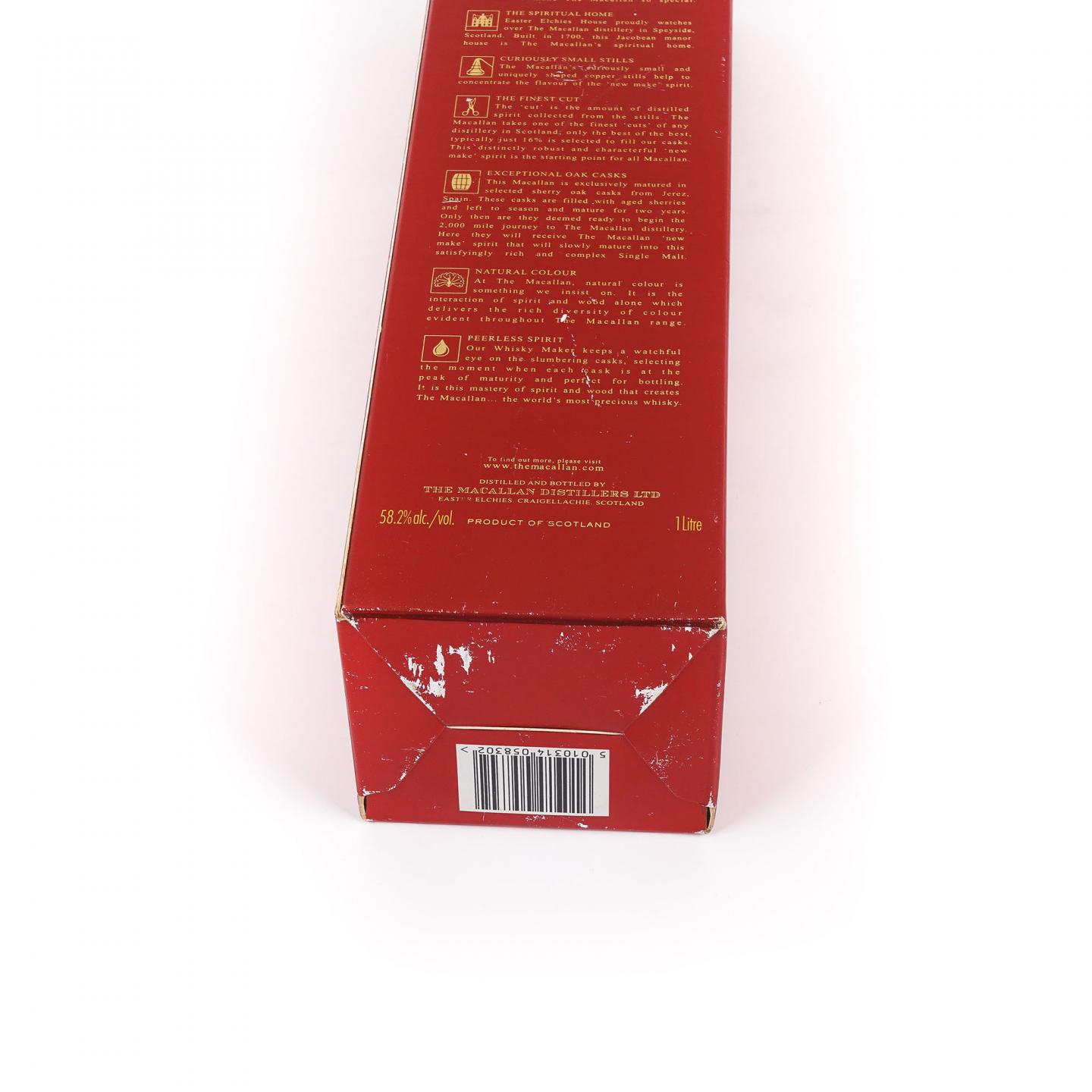 Macallan 麦卡伦 10年 桶强 1升装 58.1%vol. 非原盒