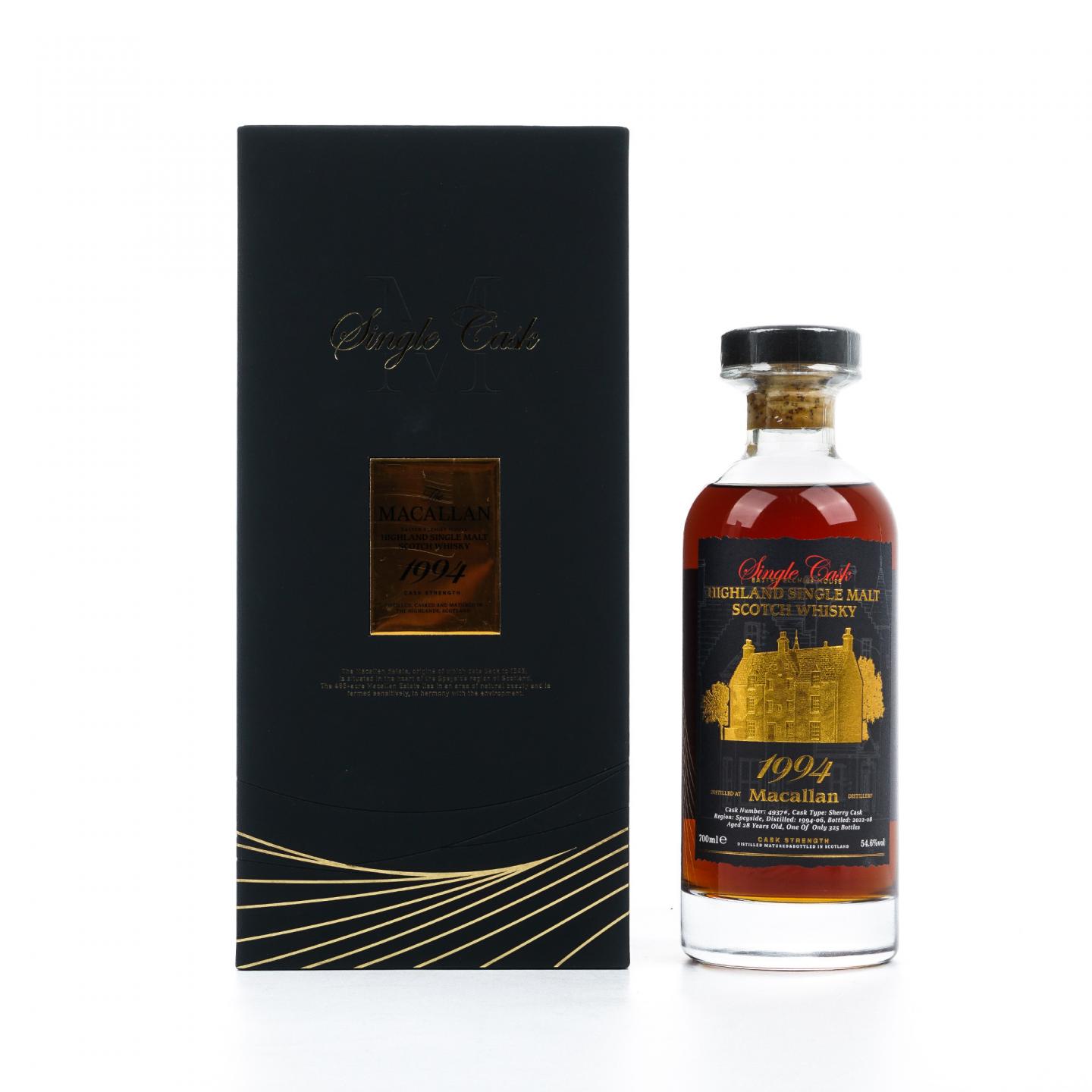 Macallan 麦卡伦 28年 1994-2022 雪莉单桶#4937 桶强