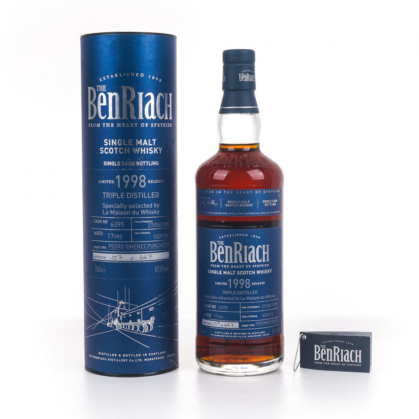 BenRiach 本利亚克 17年 1998-2015 PX雪莉单桶 LMDW