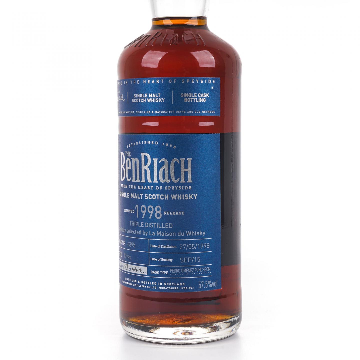 BenRiach 本利亚克 17年 1998-2015 PX雪莉单桶 LMDW