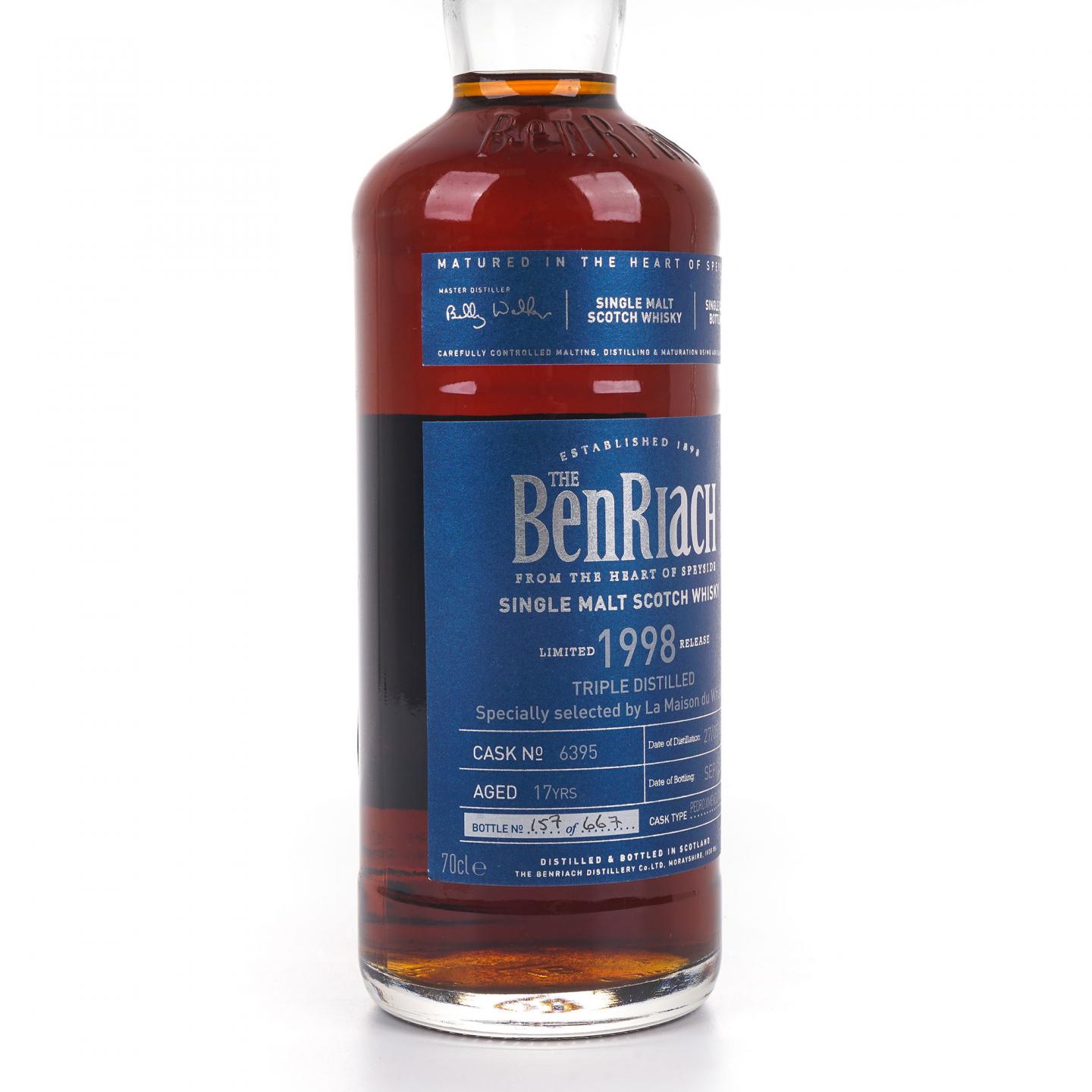 BenRiach 本利亚克 17年 1998-2015 PX雪莉单桶 LMDW