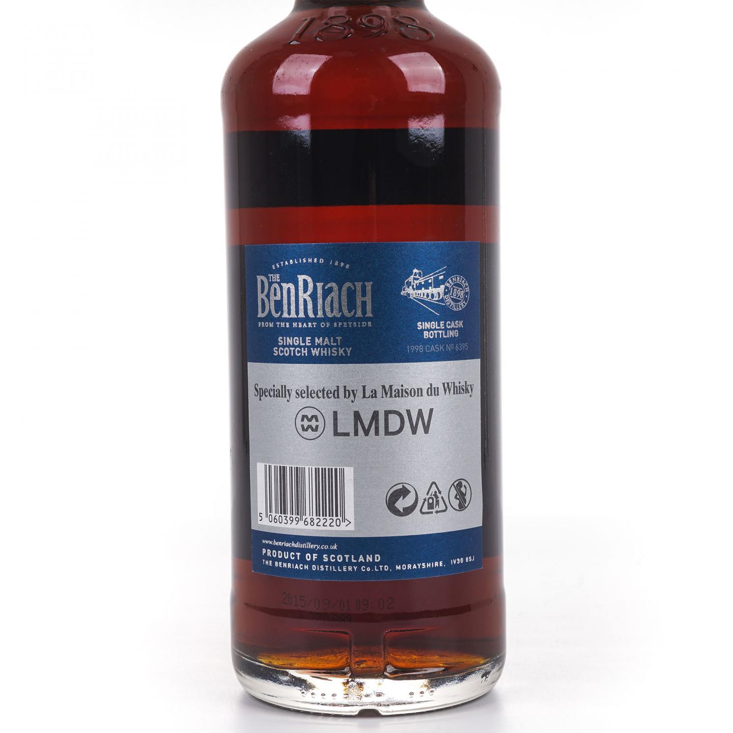 BenRiach 本利亚克 17年 1998-2015 PX雪莉单桶 LMDW