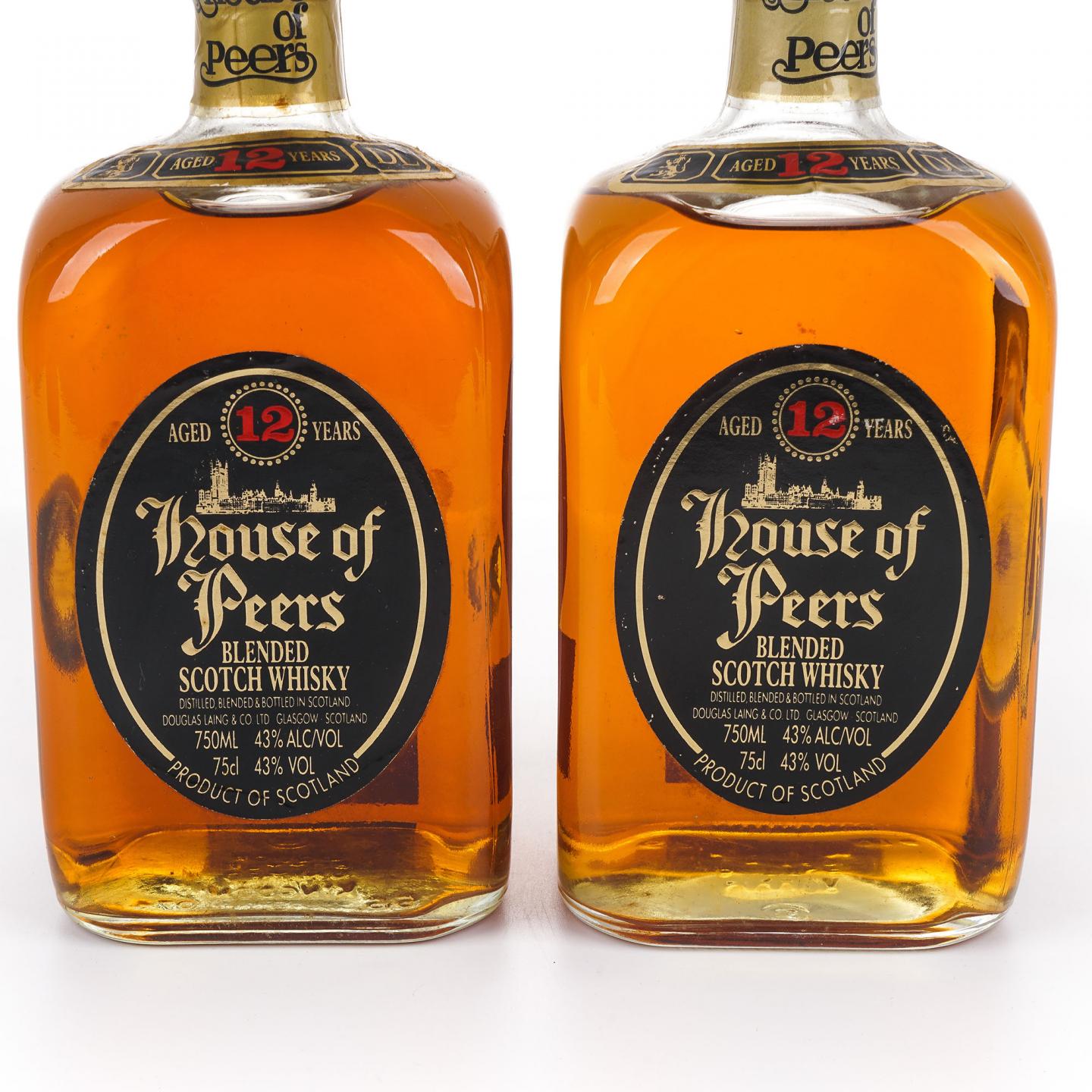 House Of Peers 贵族世家 12年 调和 750ml*2