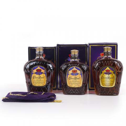 Crown Royal 加拿大调和威士忌 750ml/1000ml 3支组