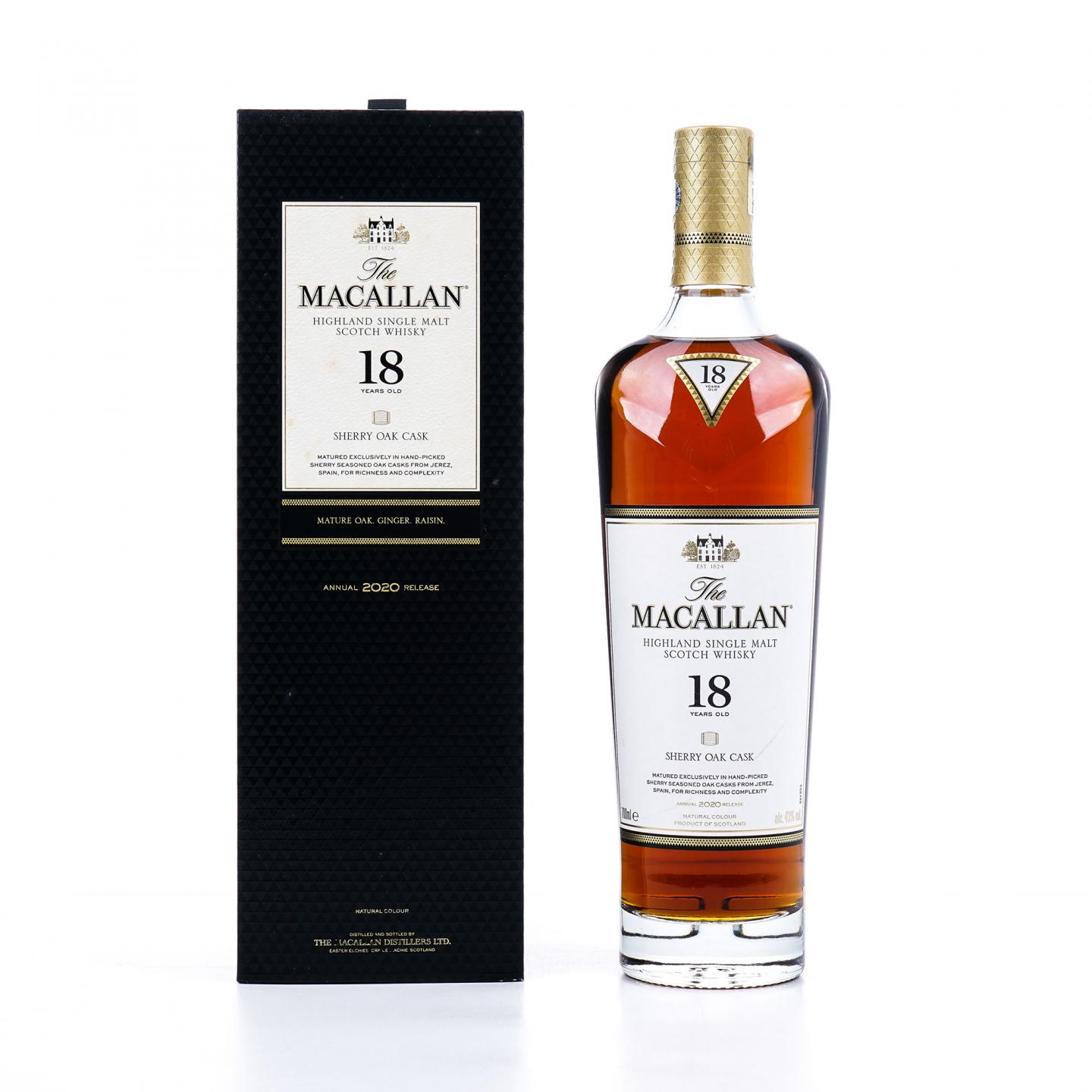 【附X光图】Macallan 麦卡伦 18年 2020 雪莉桶