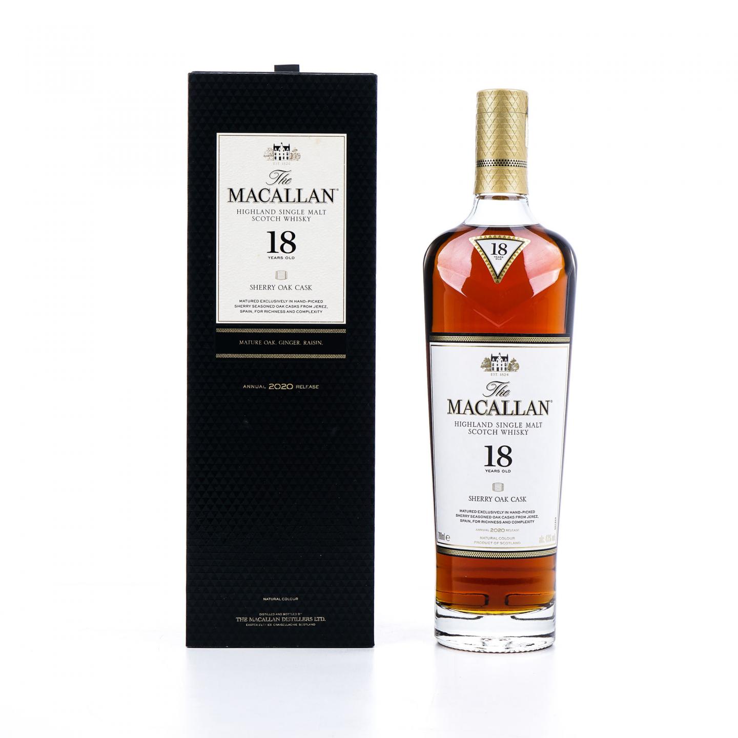 【附X光图】Macallan 麦卡伦 18年 2020 雪莉桶 43%Vol.