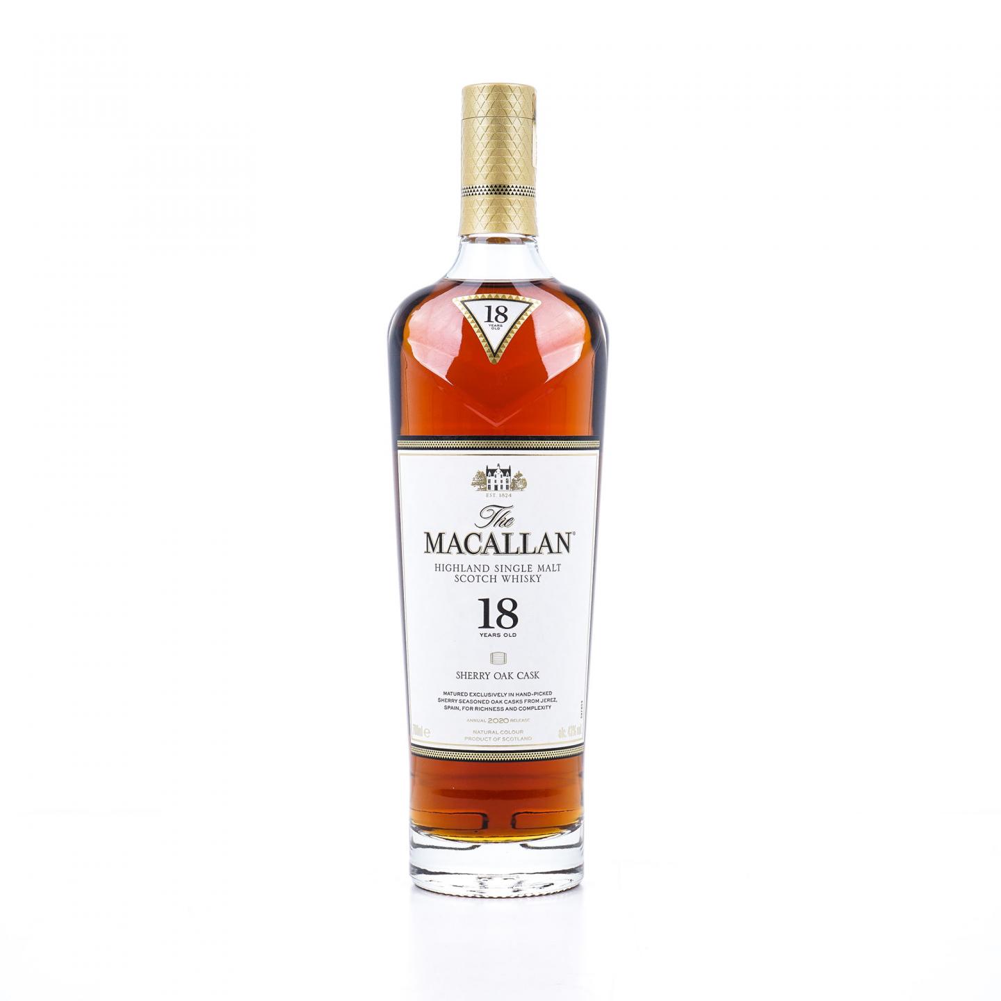 【附X光图】Macallan 麦卡伦 18年 2020 雪莉桶 43%Vol.