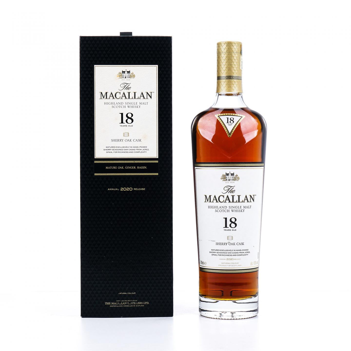 【附X光图】Macallan 麦卡伦 18年 2020 雪莉桶 43%