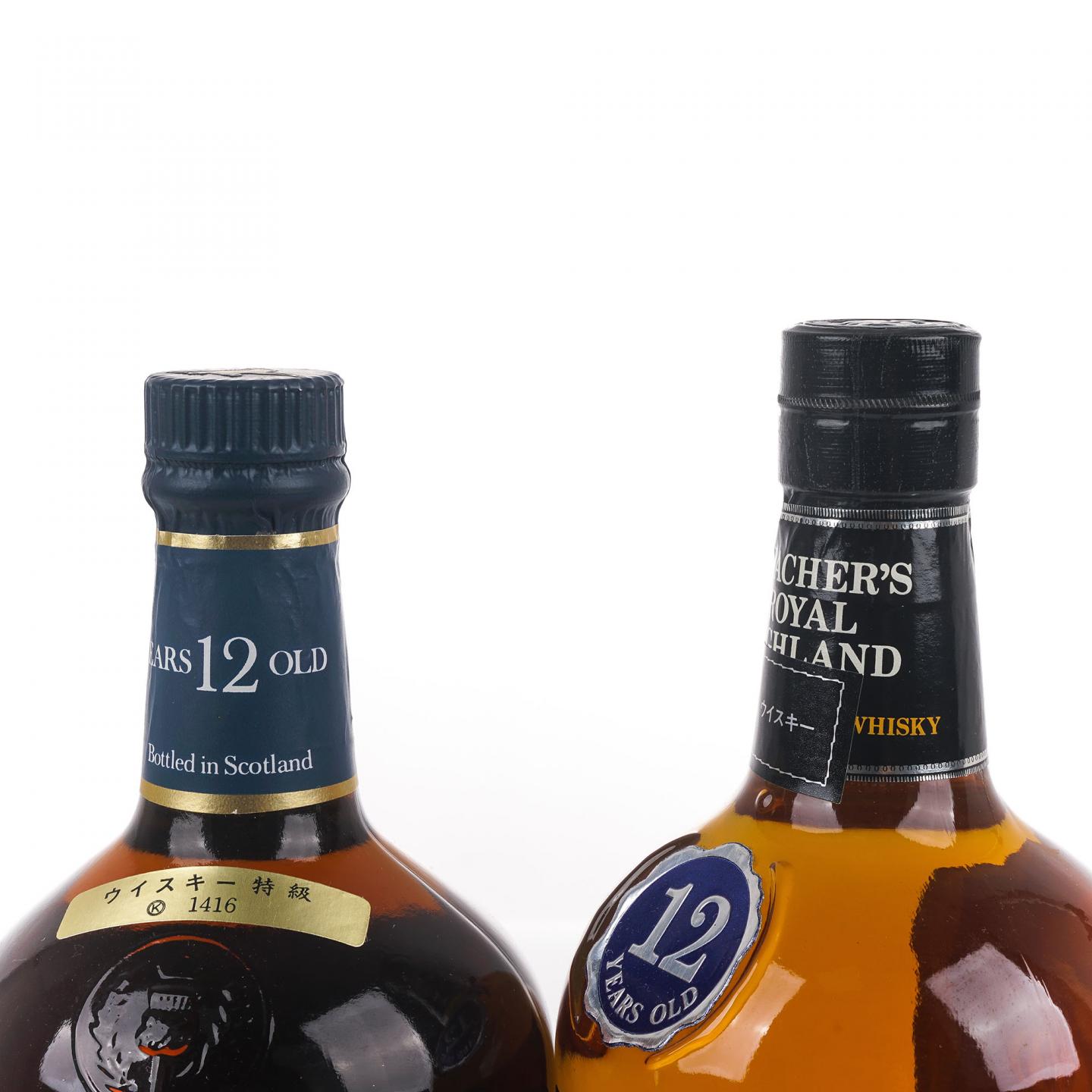 Scotia Royale 12年/Teacher's Royal Highland De Luxe 12年 双瓶组