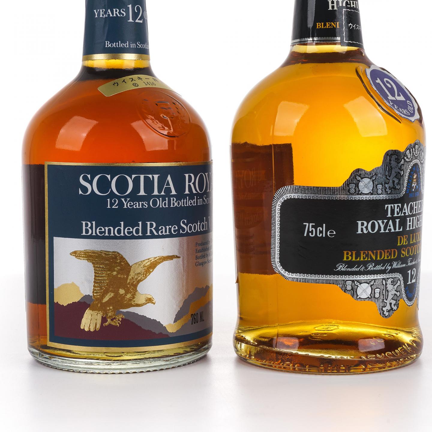 Scotia Royale 12年/Teacher's Royal Highland De Luxe 12年 双瓶组