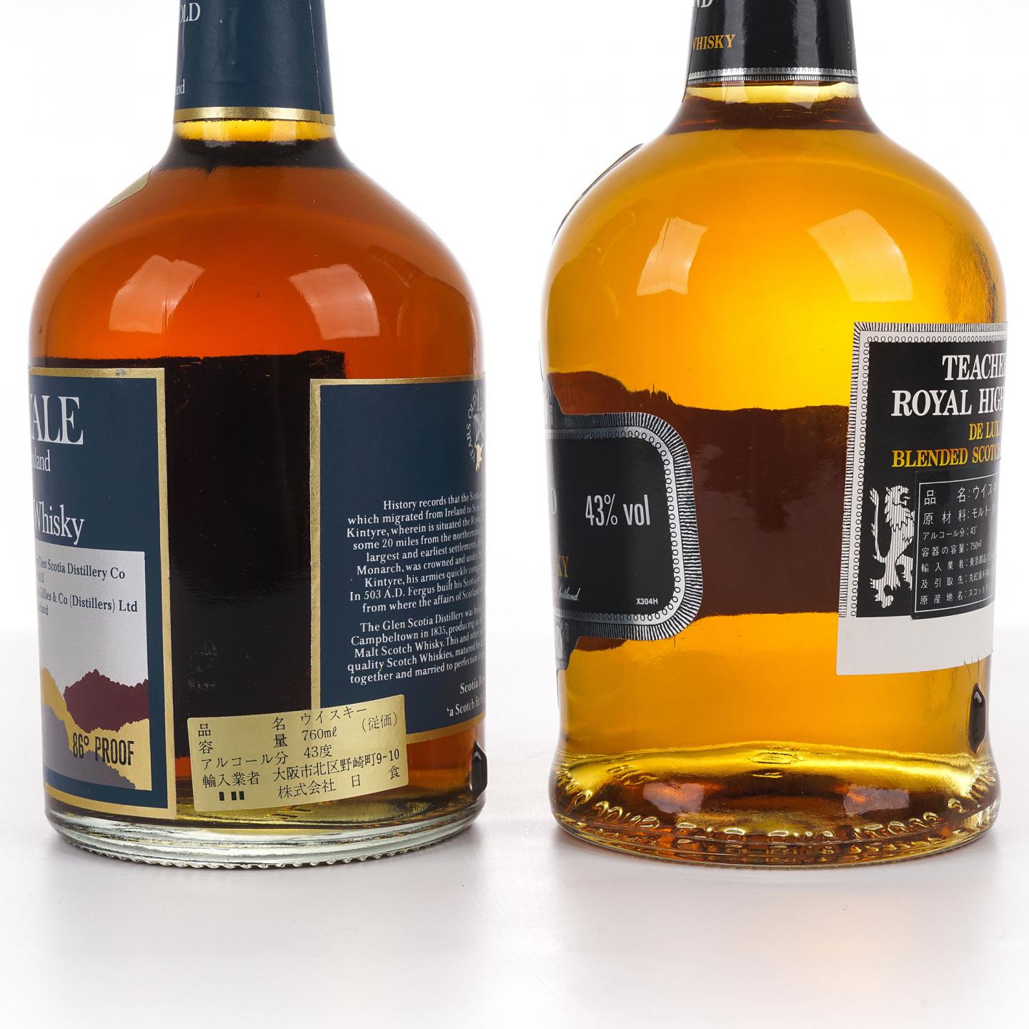 Scotia Royale 12年/Teacher's Royal Highland De Luxe 12年 双瓶组