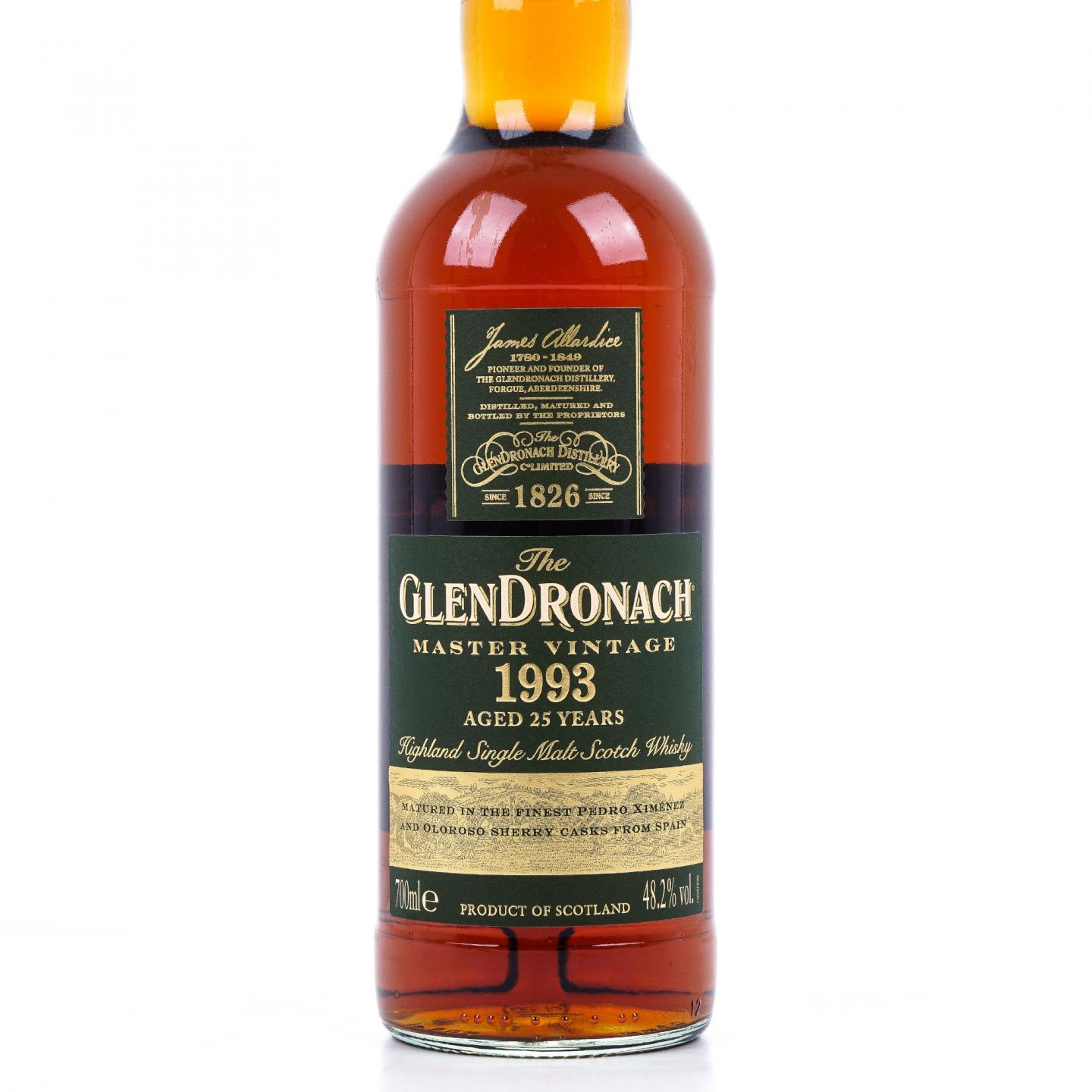Glendronach 格兰多纳 25年 1993 大师年份 行货