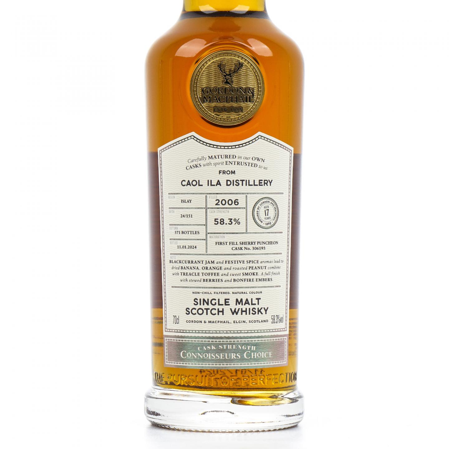 Caol Ila 卡尔里拉 17年 2006-2024 GM 雪莉桶#306193