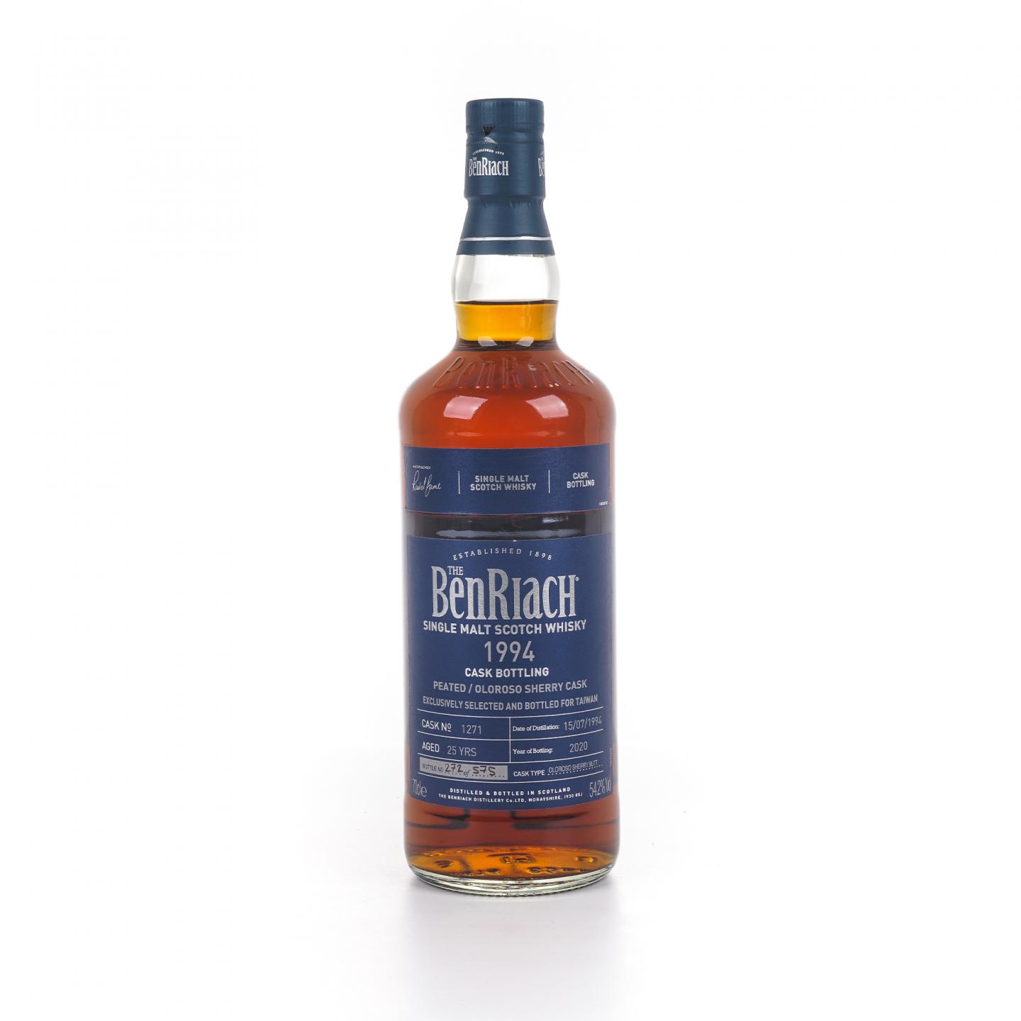 BenRiach 本利亚克 25年 1994-2020 雪莉桶#1271