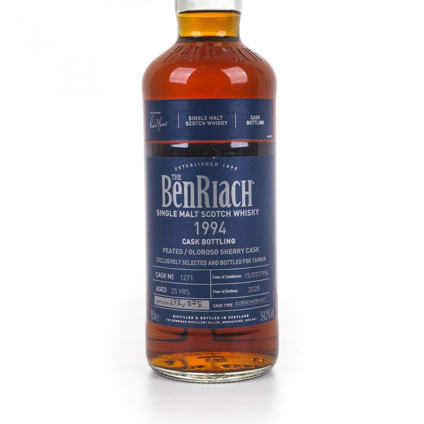BenRiach 本利亚克 25年 1994-2020 雪莉桶#1271