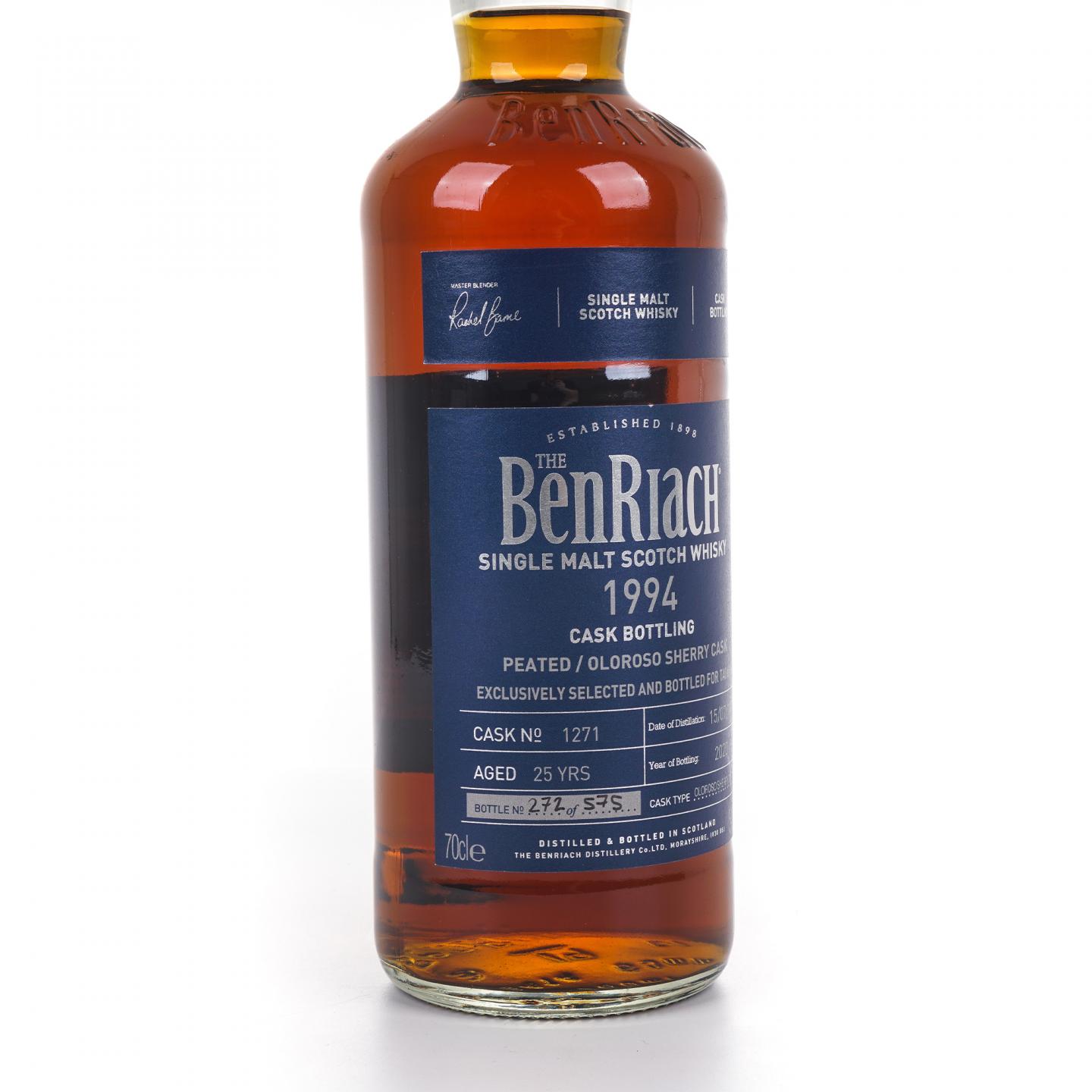 BenRiach 本利亚克 25年 1994-2020 雪莉桶#1271