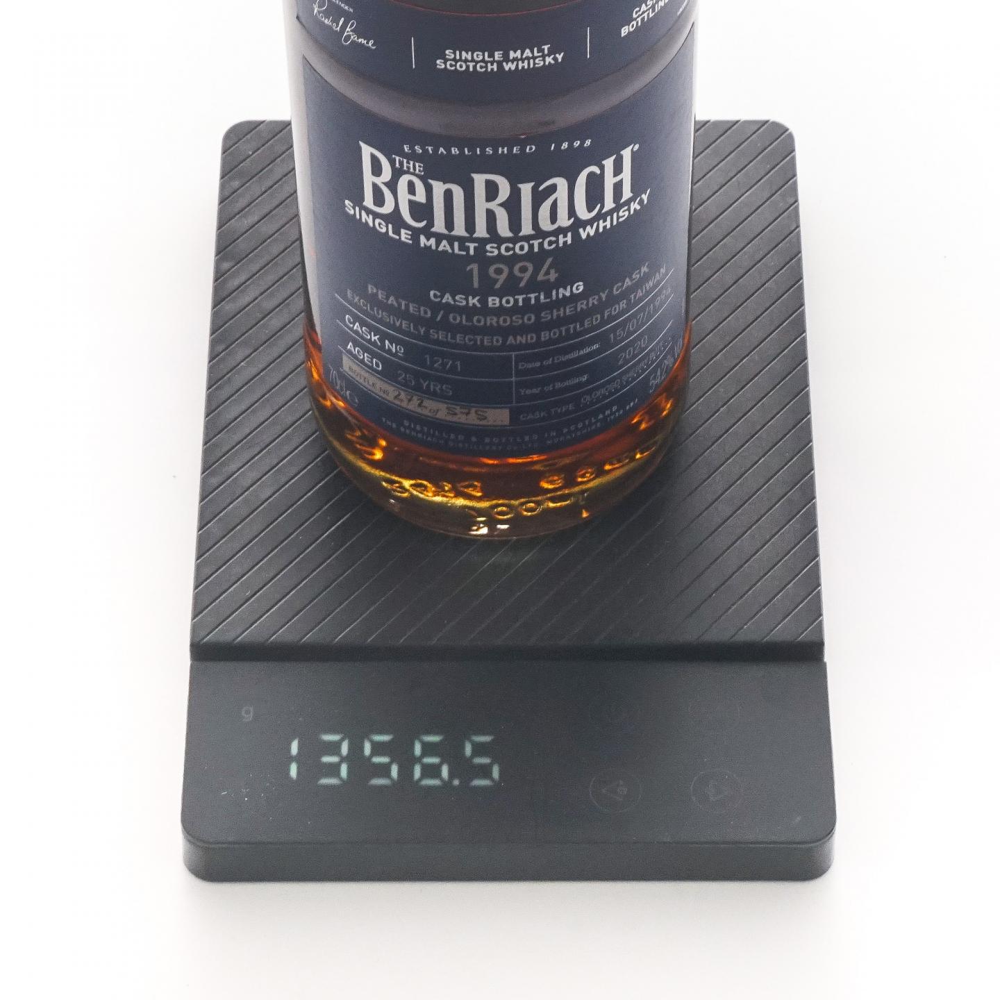 BenRiach 本利亚克 25年 1994-2020 雪莉桶#1271