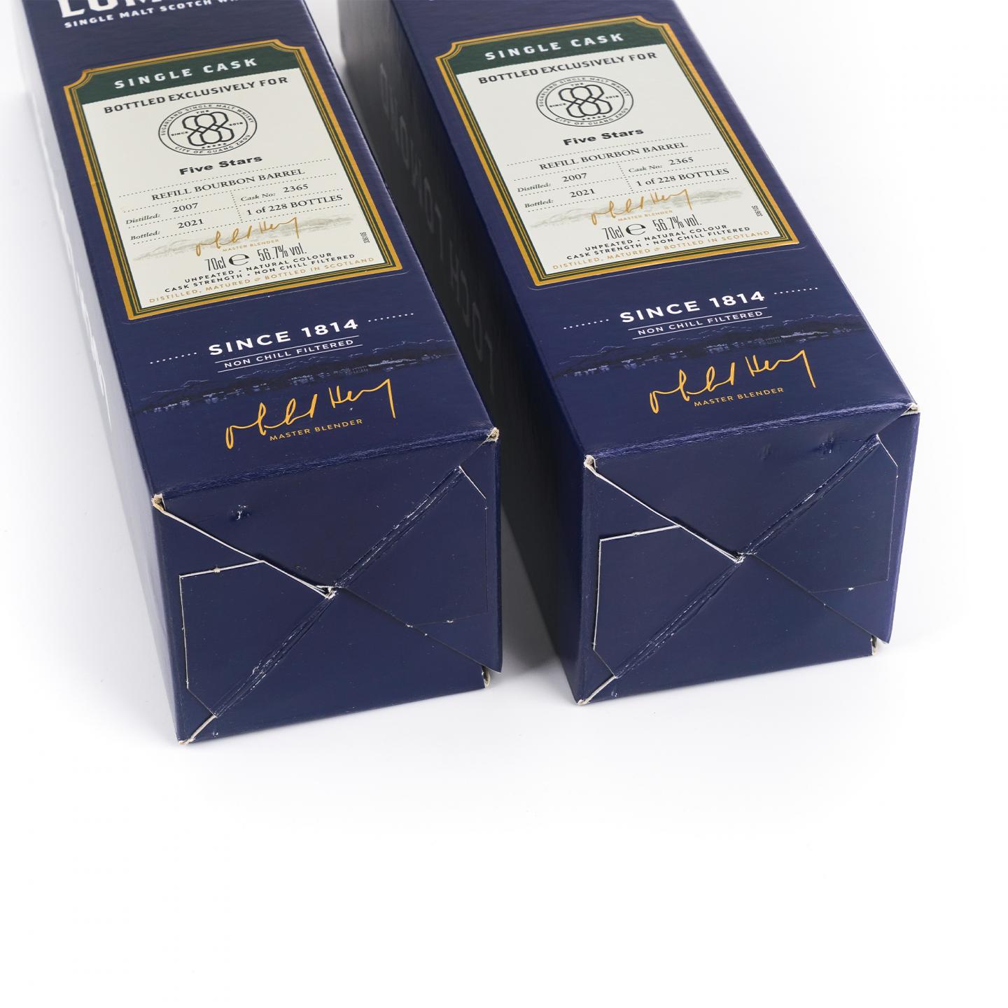 Loch Lomond 罗曼湖 2007-2021 单桶#2365 2瓶组