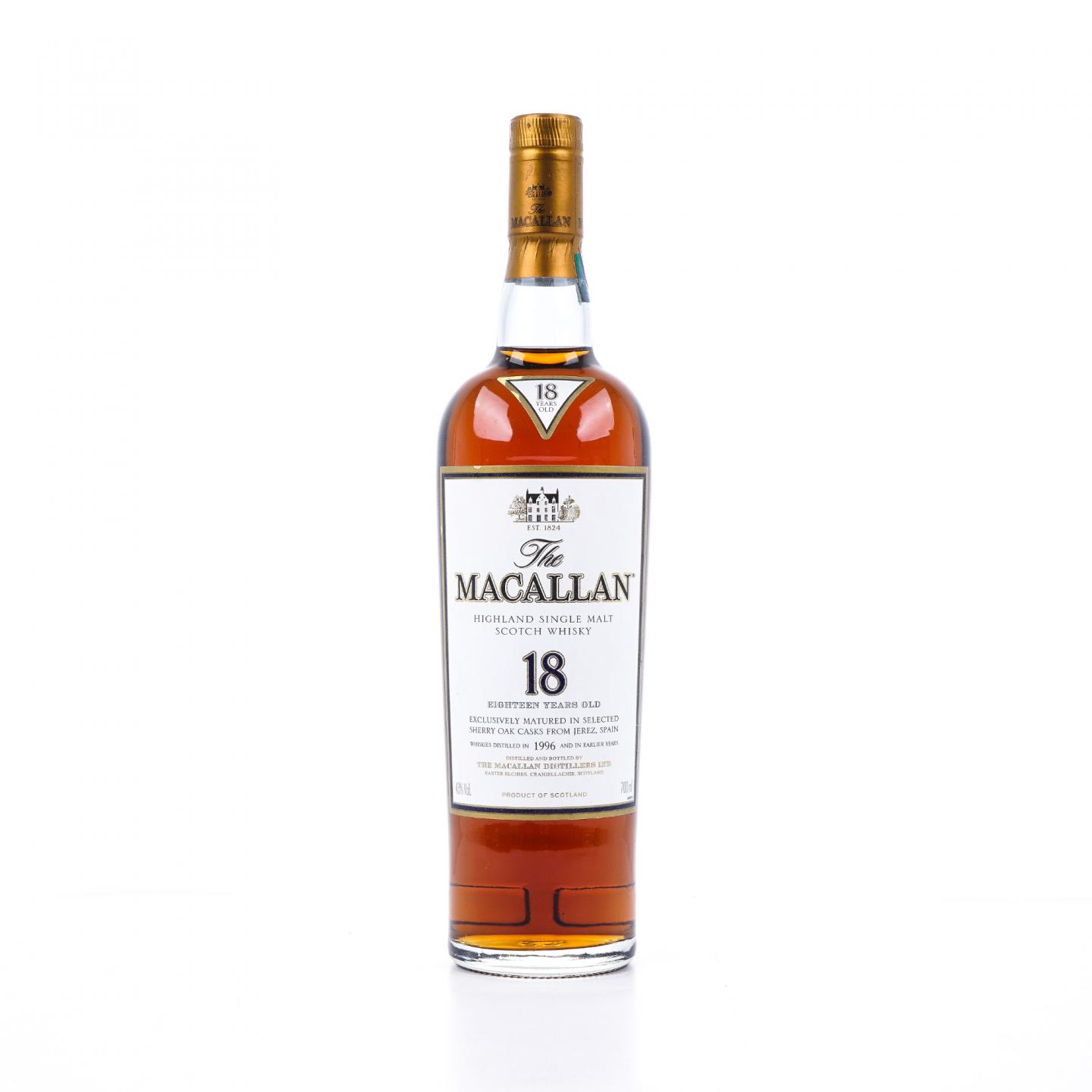 Macallan 麦卡伦 18年 1996 雪莉桶 700ML
