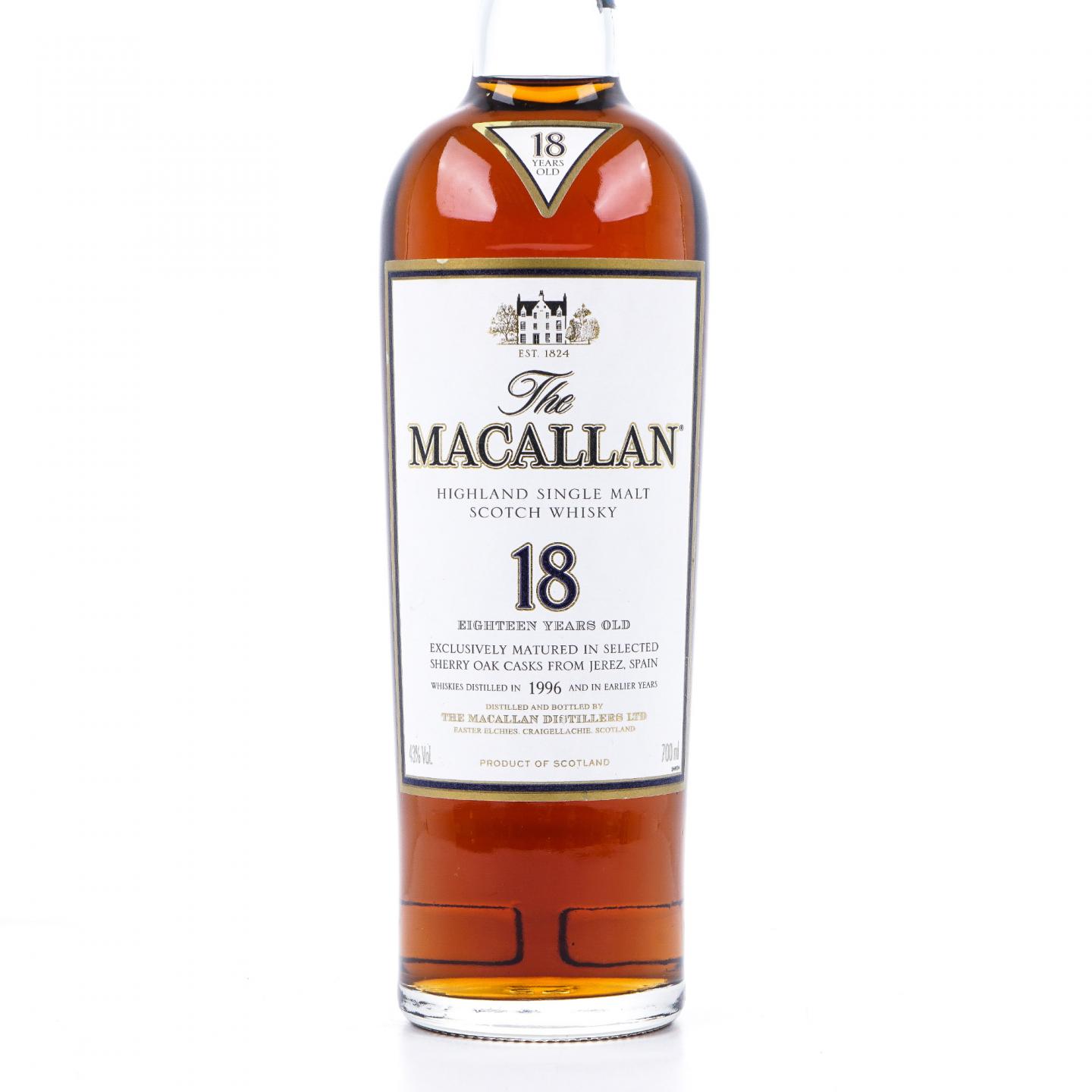 Macallan 麦卡伦 18年 1996 雪莉桶 700ML