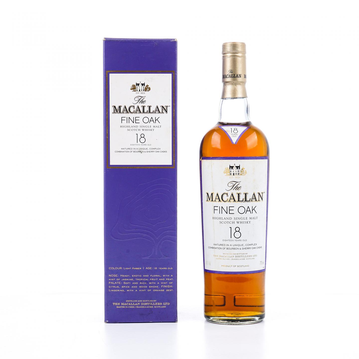 Macallan 麦卡伦 18年 Fine Oak