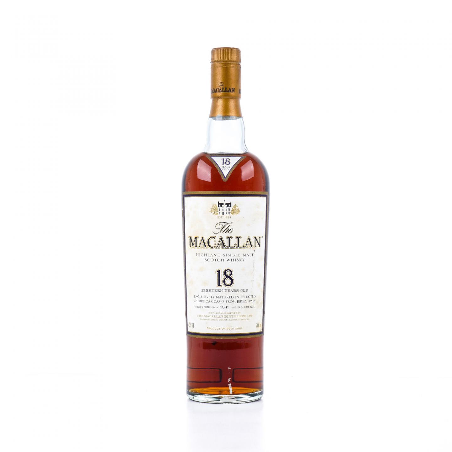 Macallan 麦卡伦 18年 1991 雪莉桶
