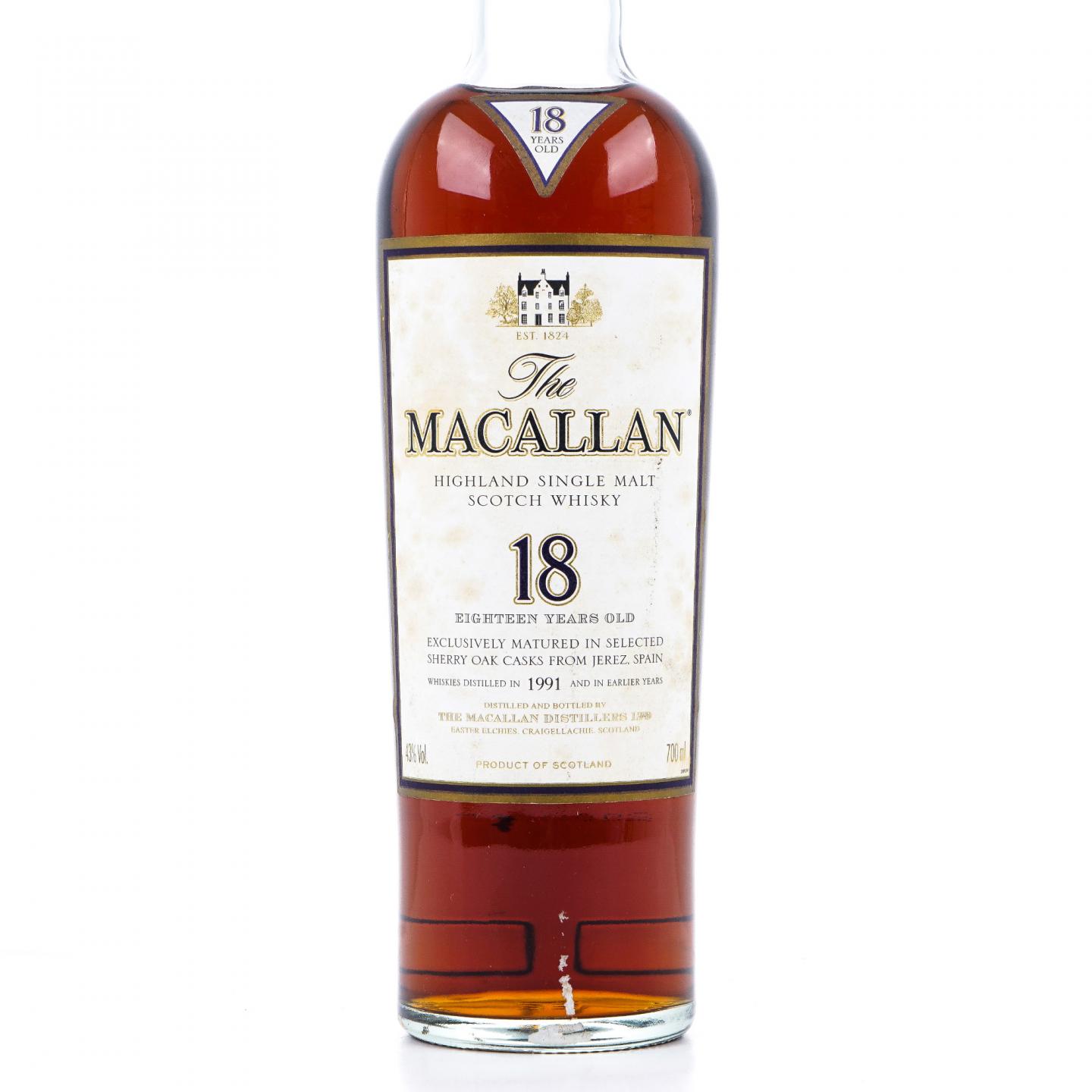 Macallan 麦卡伦 18年 1991 雪莉桶