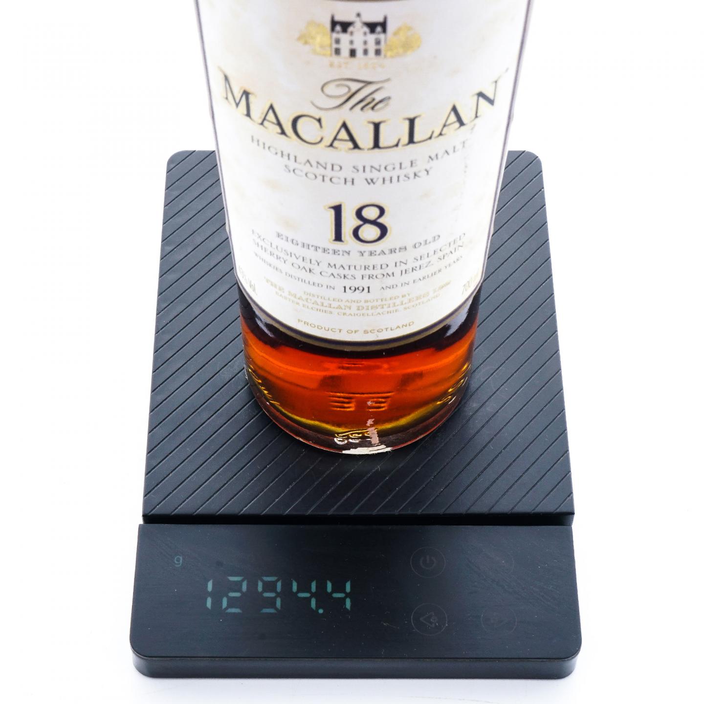 Macallan 麦卡伦 18年 1991 雪莉桶