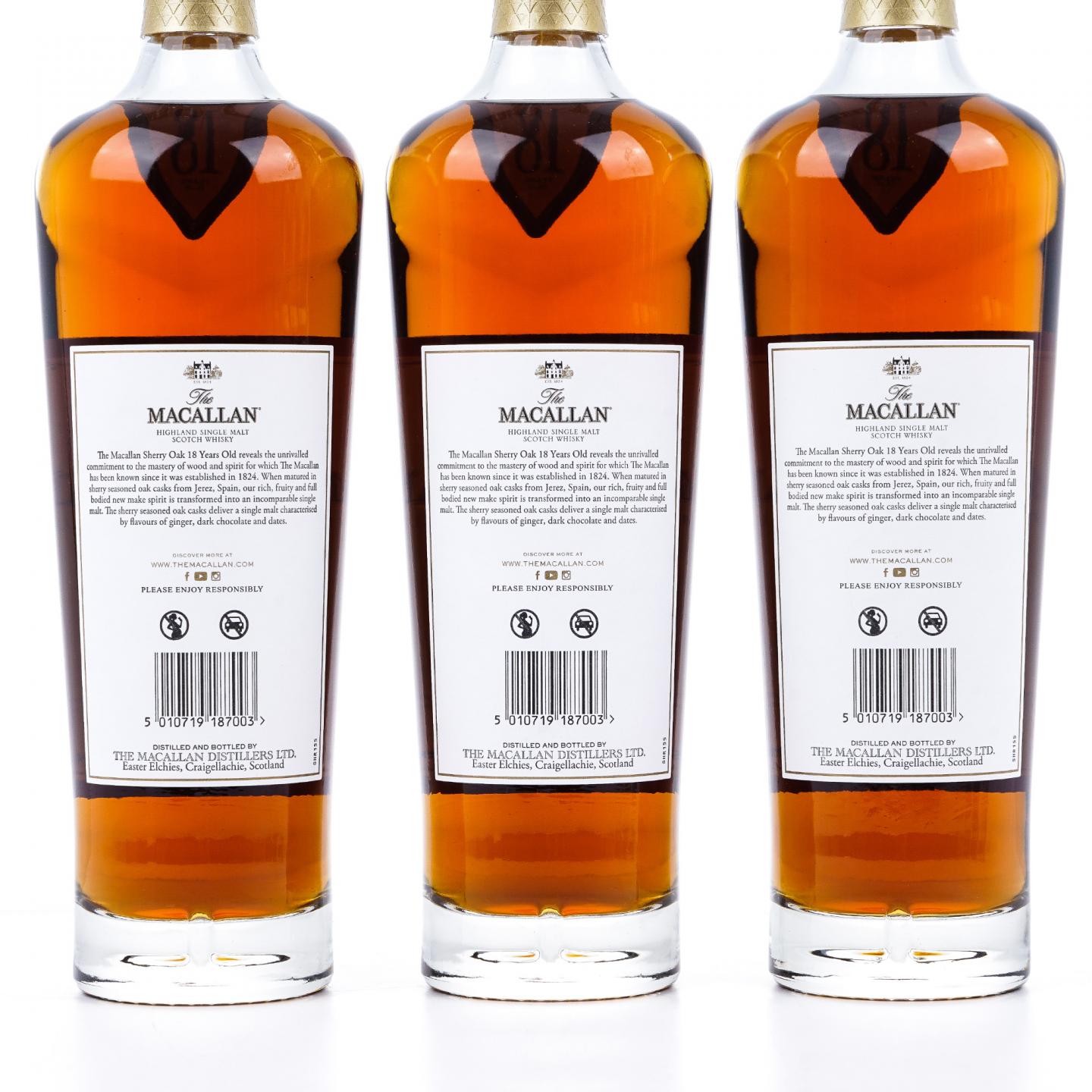 【附X光图】Macallan 麦卡伦 18年 2024 雪莉桶 6瓶组
