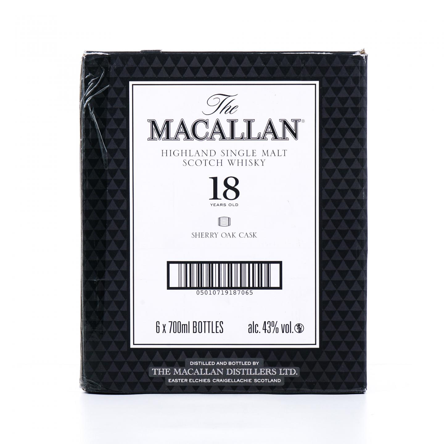 【附X光图】Macallan 麦卡伦 18年 2024 雪莉桶 6瓶组
