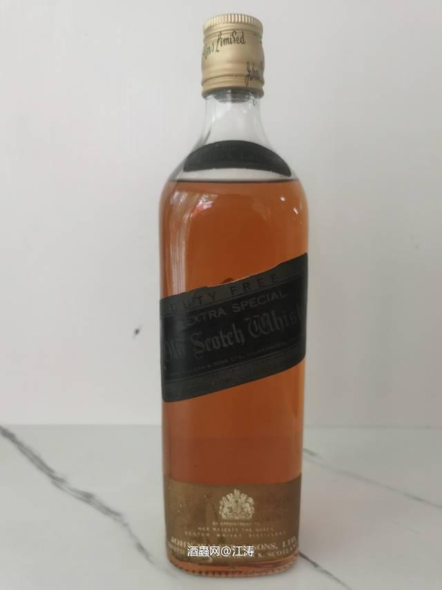 60年代 绝版尊尼获加老黑方 金头 白葵花标