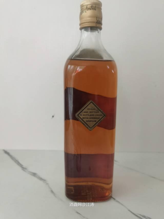 60年代 绝版尊尼获加老黑方 金头 白葵花标